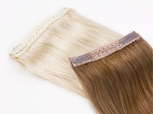 Quad weft hair extensions